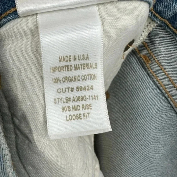 AGOLDE 90s Mid Rise Loose Fit Jeans Fall Out Wash SIZE 30 B25 - Picture 4 of 7